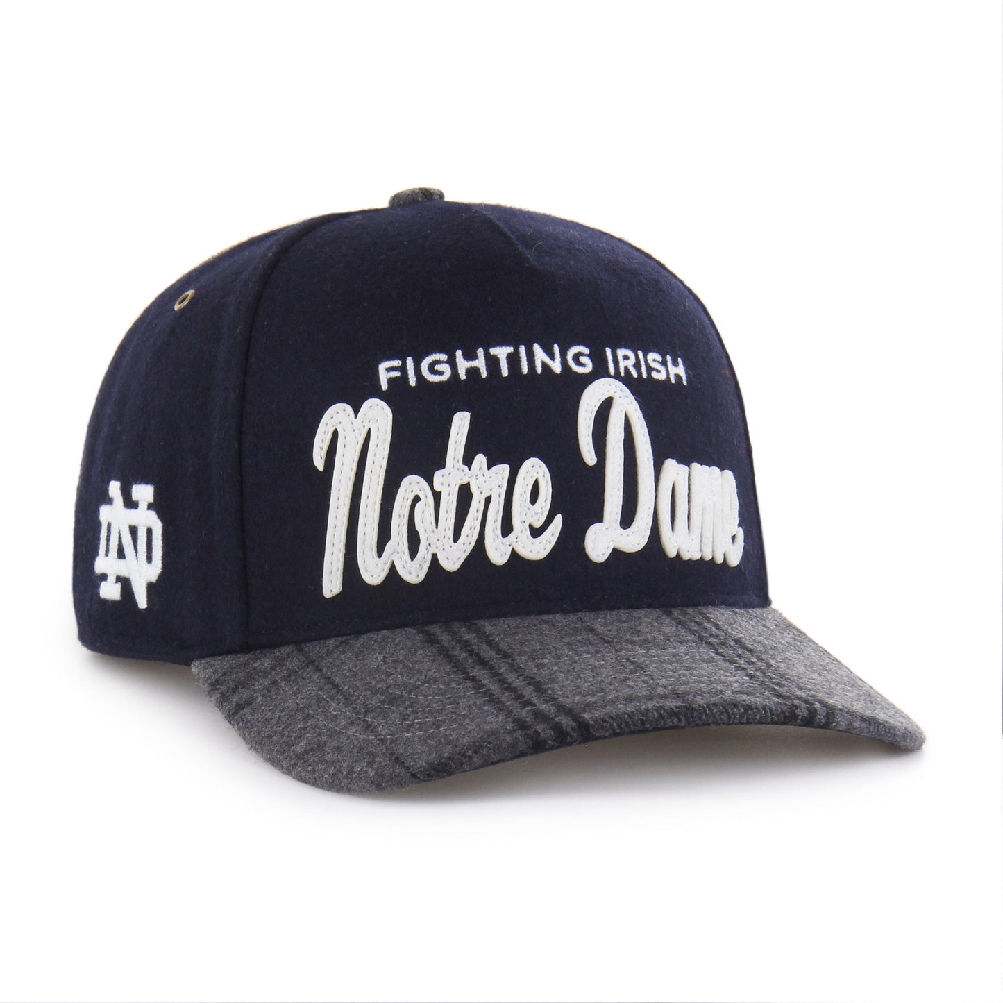 NOTRE DAME FIGHTING IRISH WINDOWPANE PLAID '47 HITCH RF RELAXED FIT