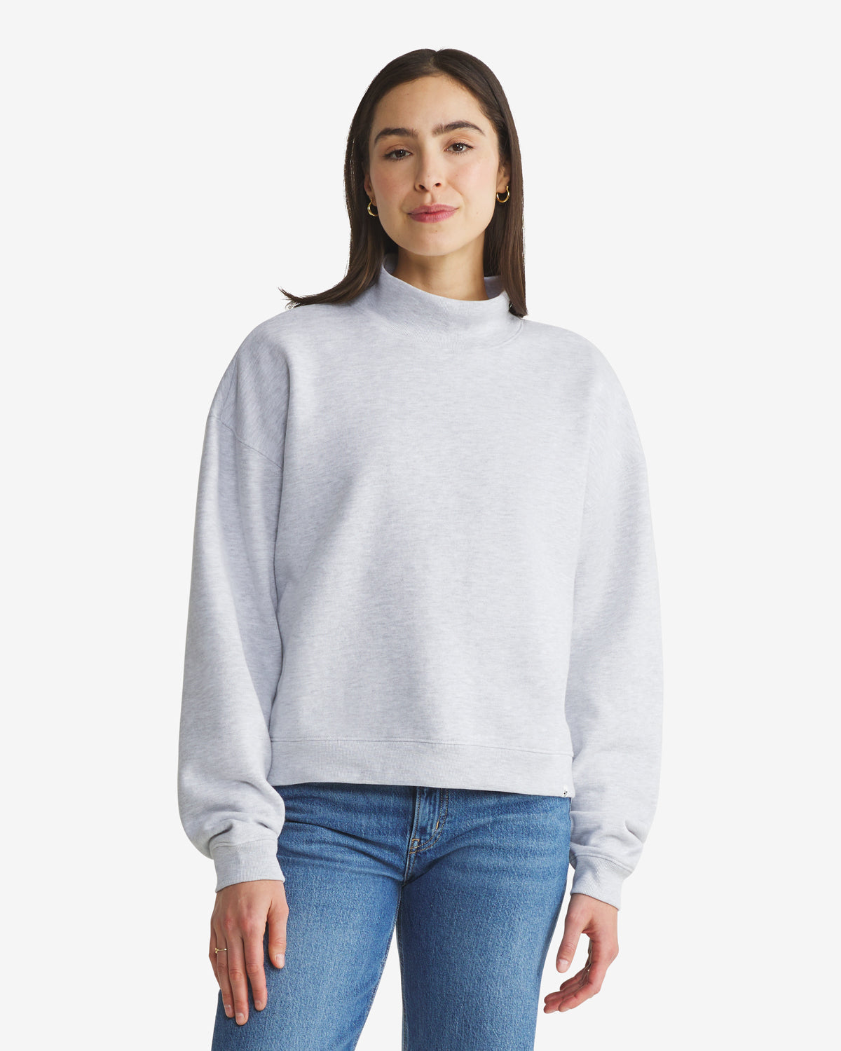 '47 BASICS MOCK NECK PULLOVER WOMENS